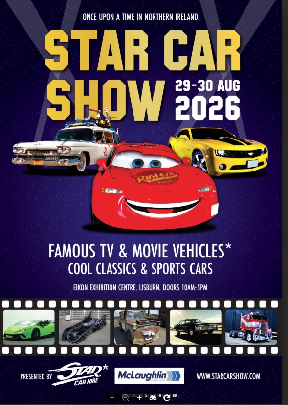 Star Car Show Eikon Exhibition Centre Lisburn 29th to 30th August 2026